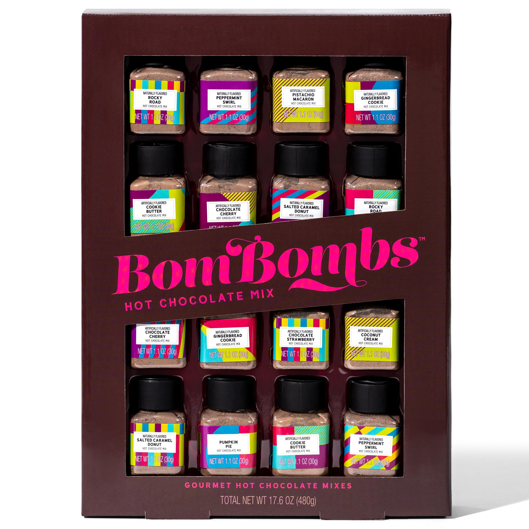 Hand holding a Thoughtfully BomBombs mini bottle to show compact size and portability
