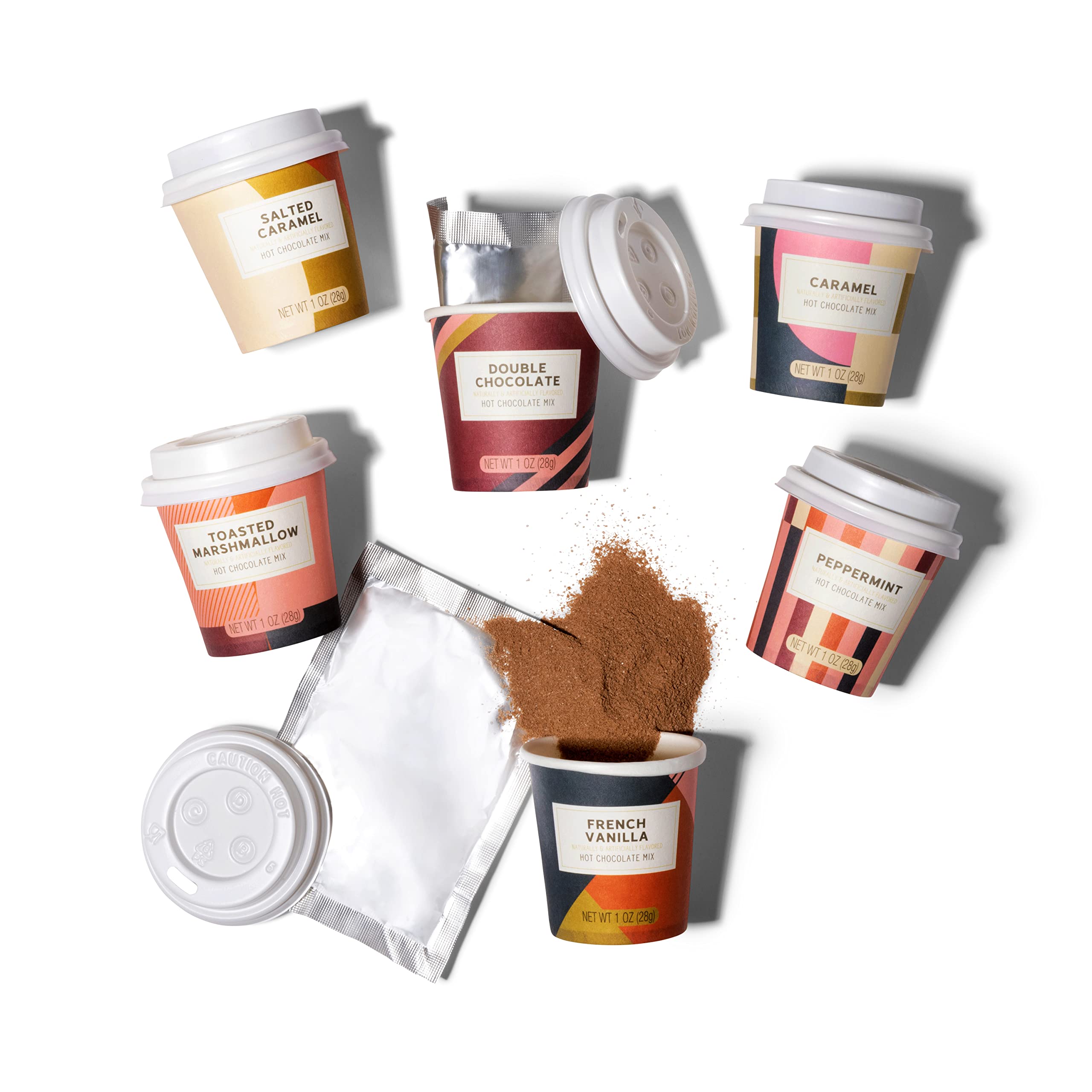 Thoughtfully BomBombs six-cup layout displaying all included flavors for variety