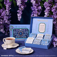 Thoughtfully Bridgerton tea bag close-up highlighting individual wrap and freshness preservation