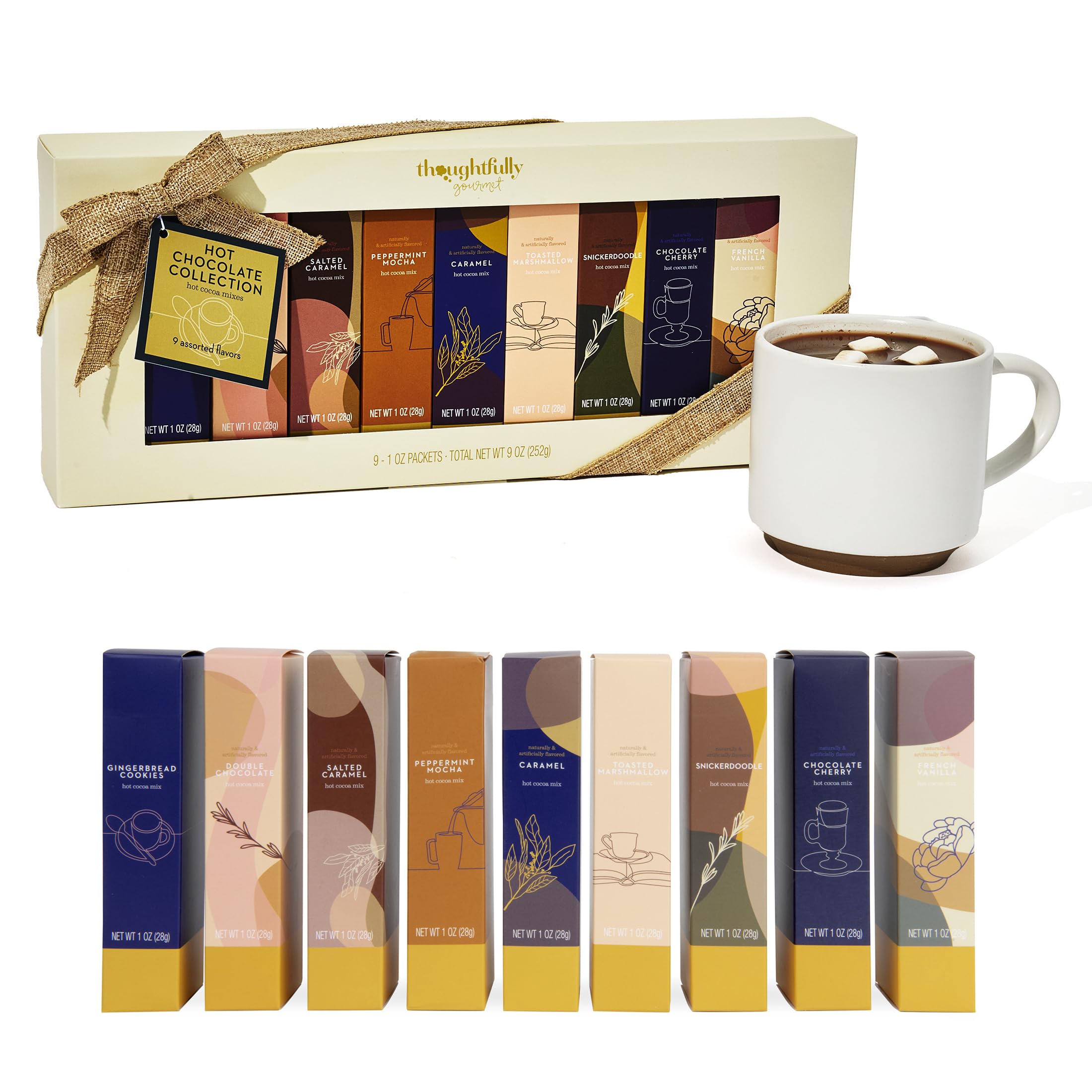 Thoughtfully gift box front view showing neat nine-mix presentation and easy gifting