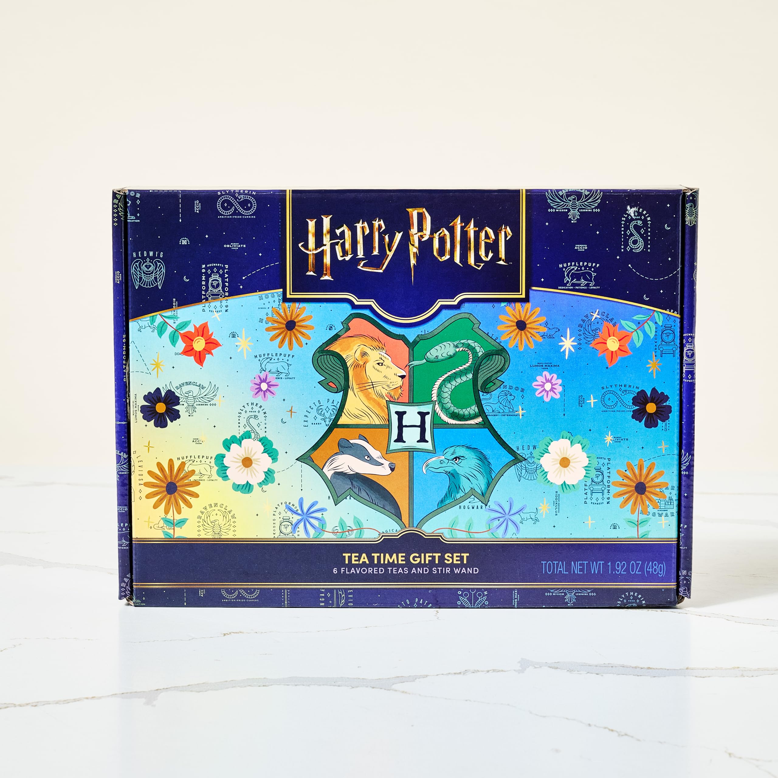 Thoughtfully HARRY POTTER tea cup in use showing stirring and easy preparation benefit