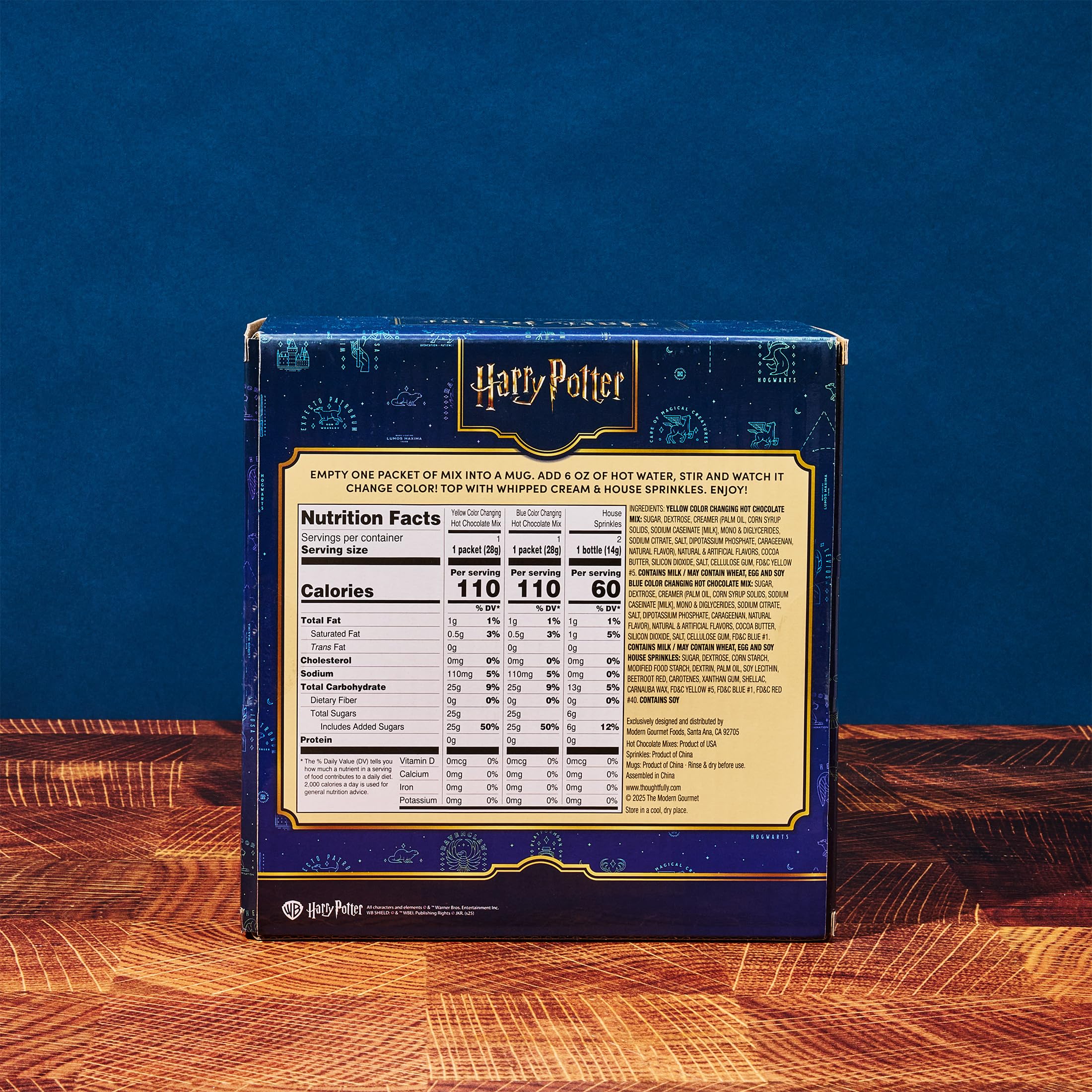 Thoughtfully gift box open with contents arranged for an attractive unboxing experience
