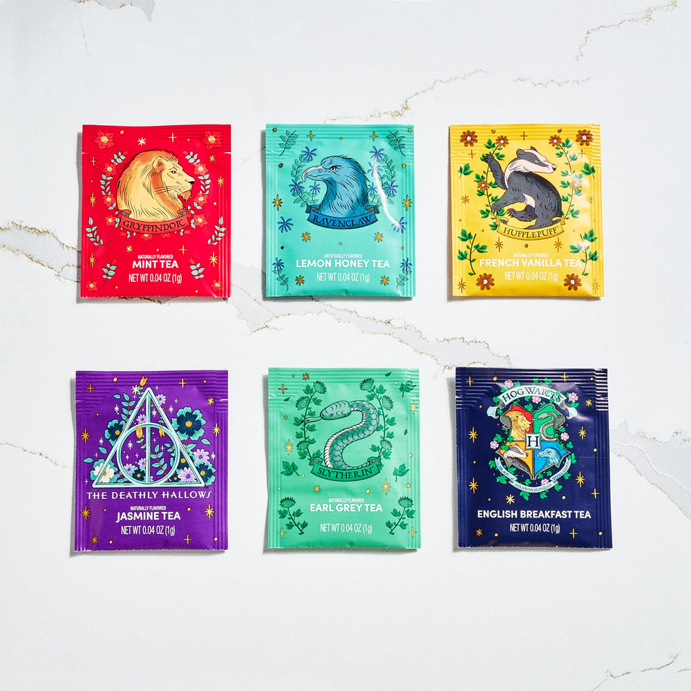 Thoughtfully HARRY POTTER lifestyle display on a table conveying gift-ready presentation