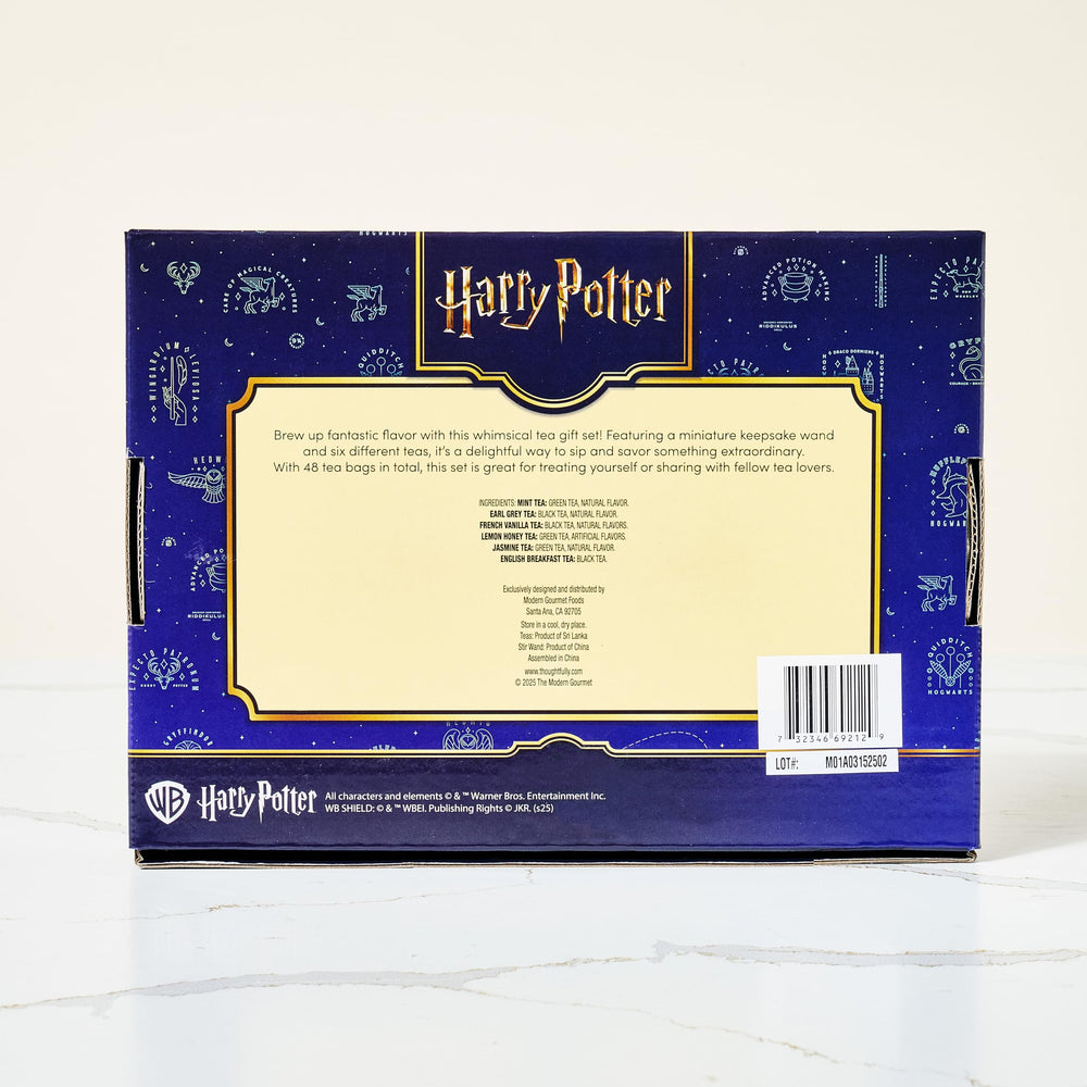 Thoughtfully HARRY POTTER box beside a ruler to show size and portion clarity