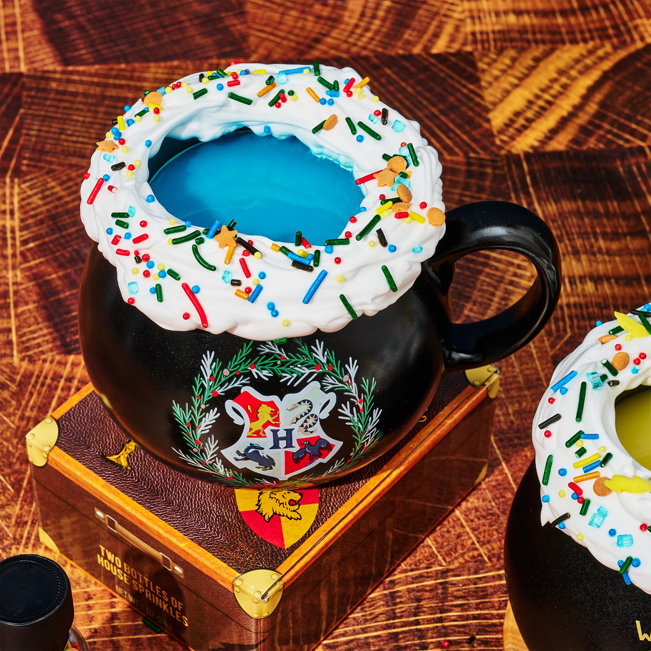 Thoughtfully sprinkles bottles detail for decorating and enhancing drink presentation