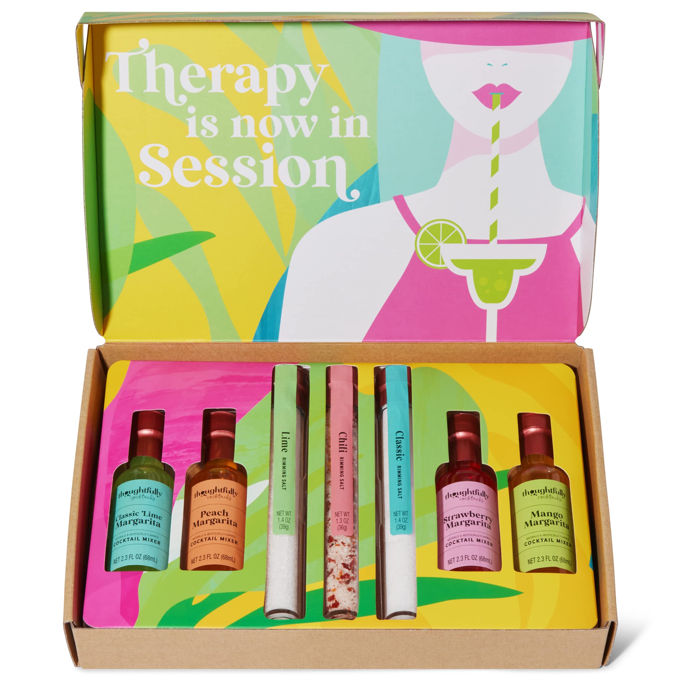 Thoughtfully mixers and salts arranged flatlay highlighting variety