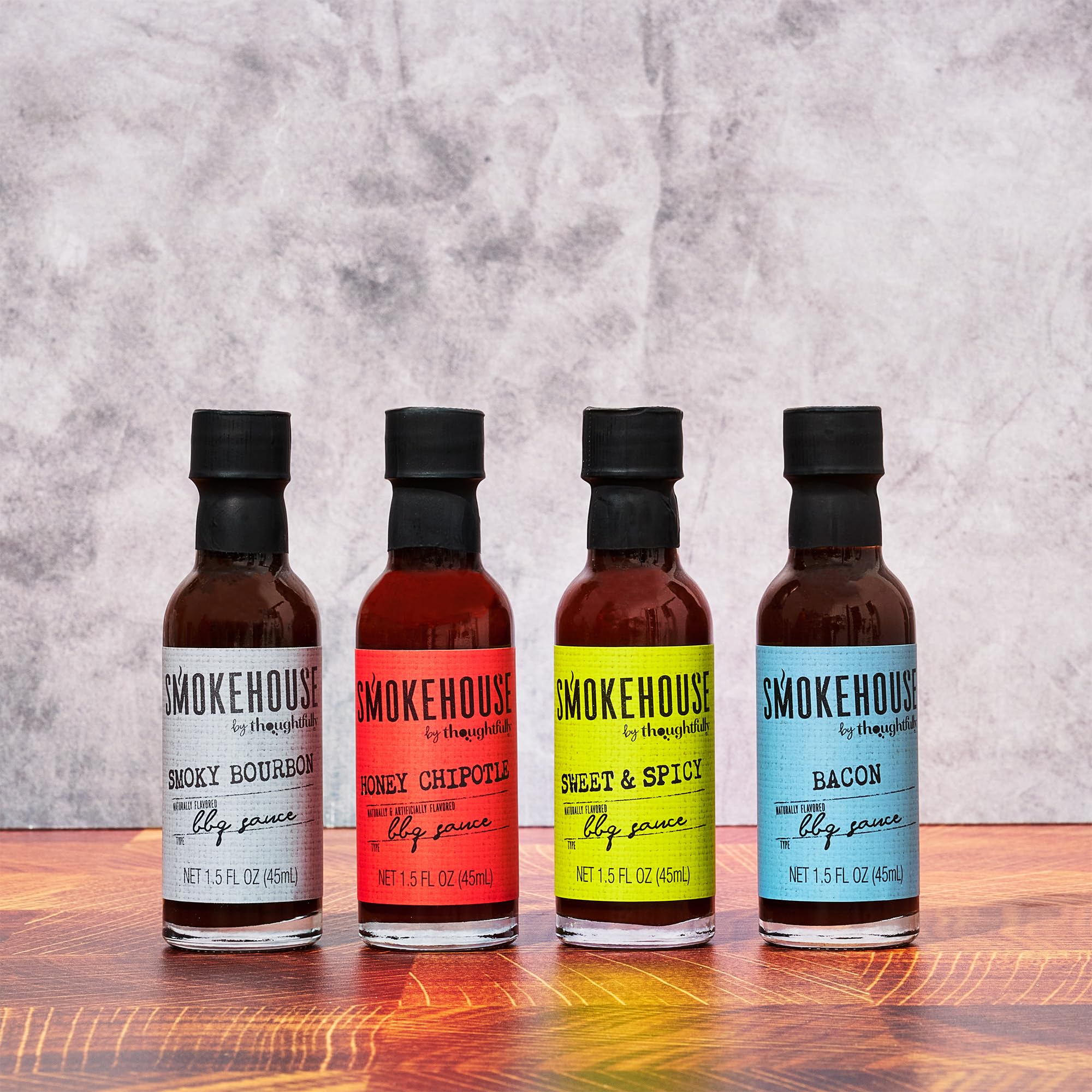 Thoughtfully glass bottle close-up highlighting sauce texture and glossy finish