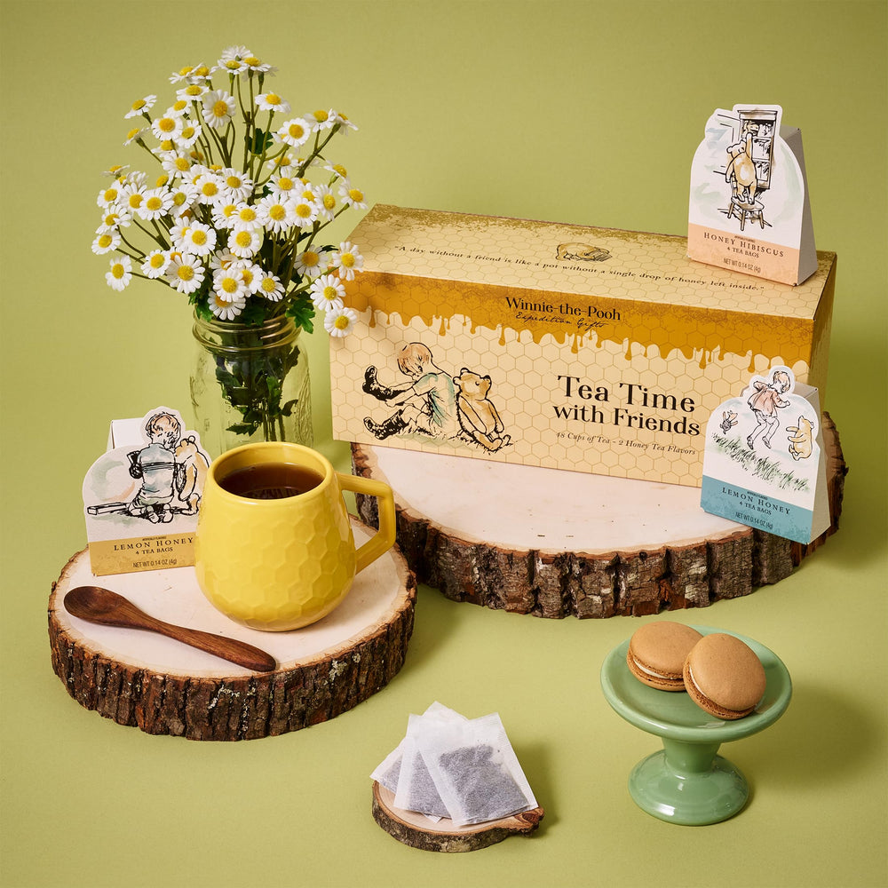 Thoughtfully gift-wrapped boxes in a basket for party favor presentation