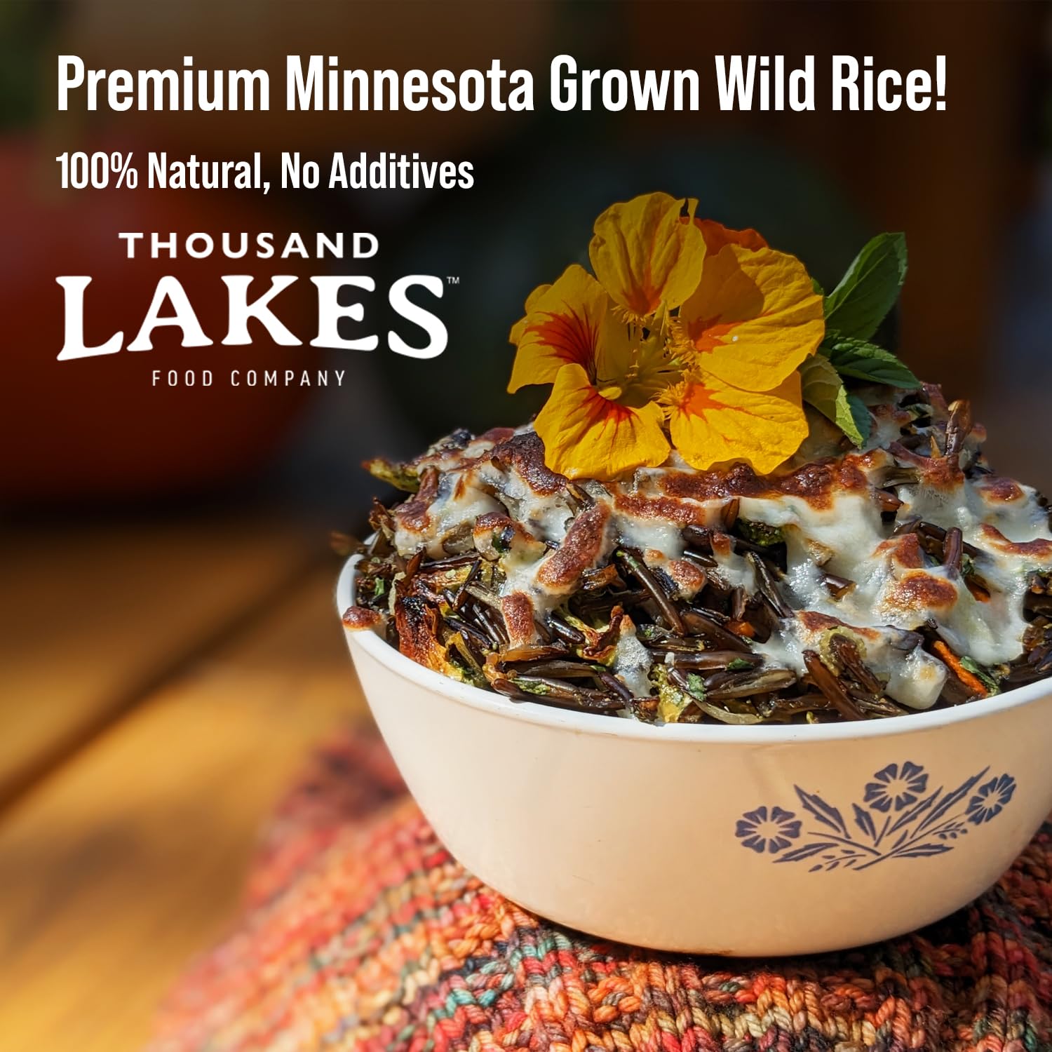 Thousand Lakes pouch nutrition and kosher label demonstrating clear ingredient list
