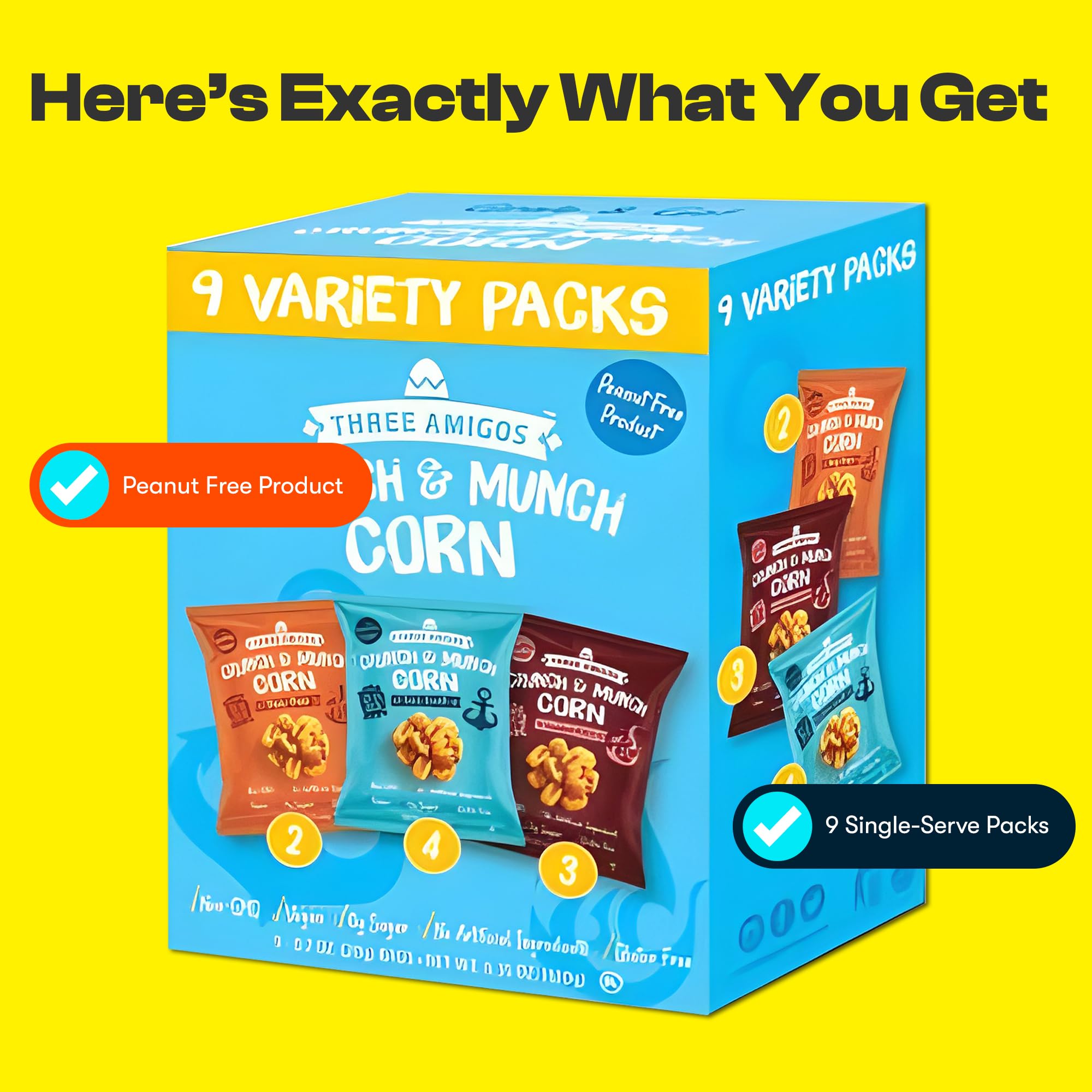 Three Amigos peri peri pack showcasing spicy flavor and boldness