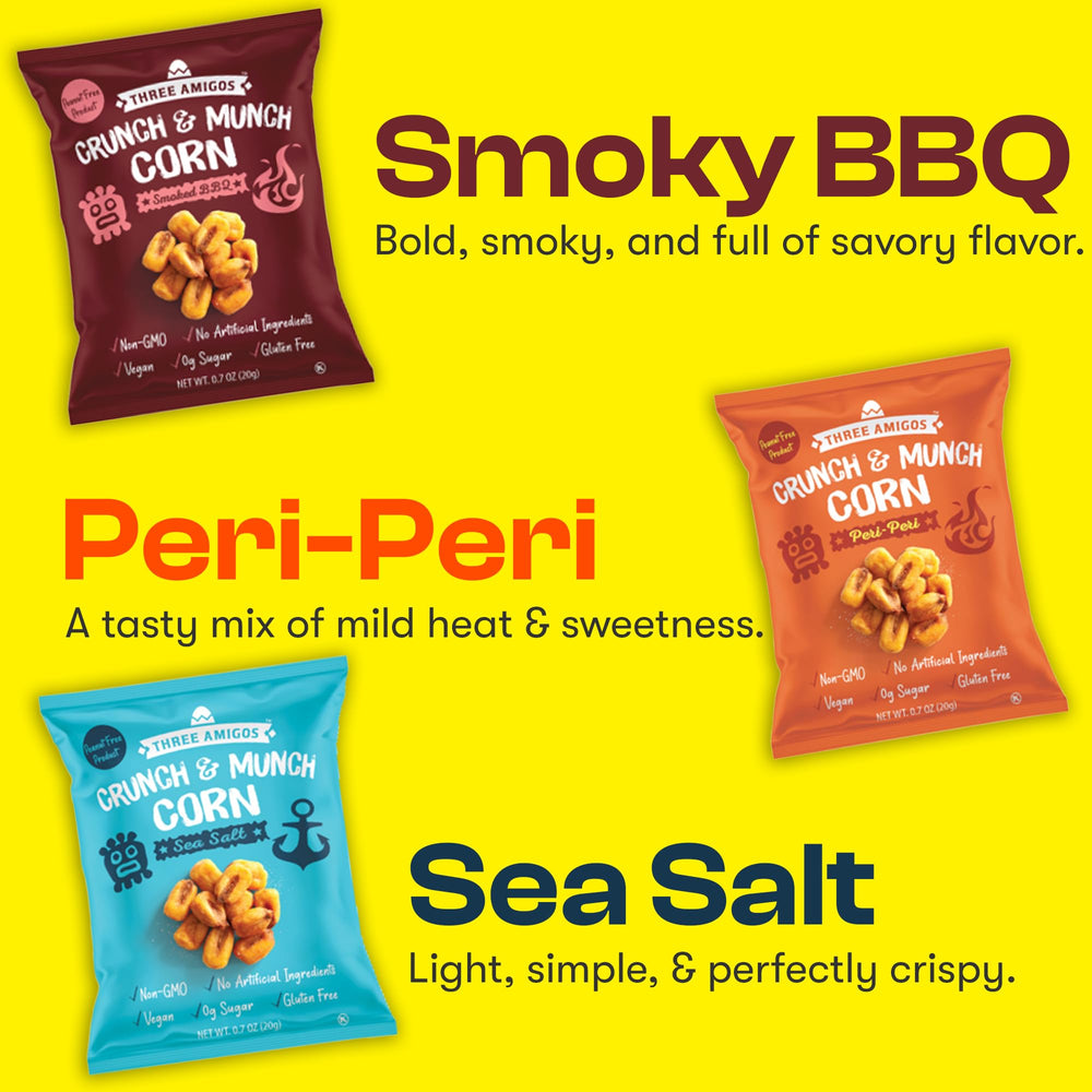 Three Amigos smoked BBQ pack displaying smoky flavor and richness