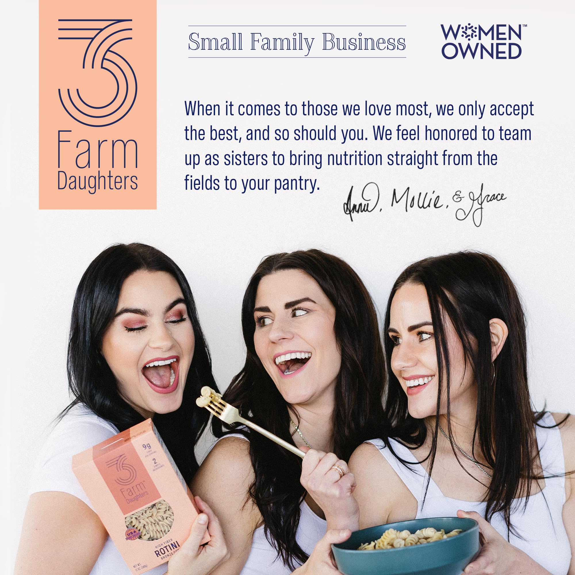 Three Farm Daughters spaghetti served in a kitchen setting for everyday meal inspiration