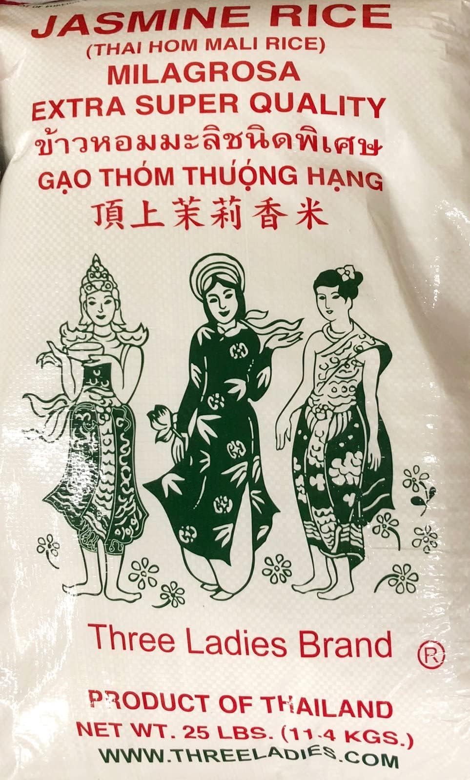 Three Ladies front packaging showing 25 lb bag and brand for easy identification