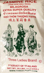 Three Ladies front packaging showing 25 lb bag and brand for easy identification
