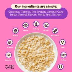 Arrangement of ingredients showing chickpeas and pea protein for plant-based protein