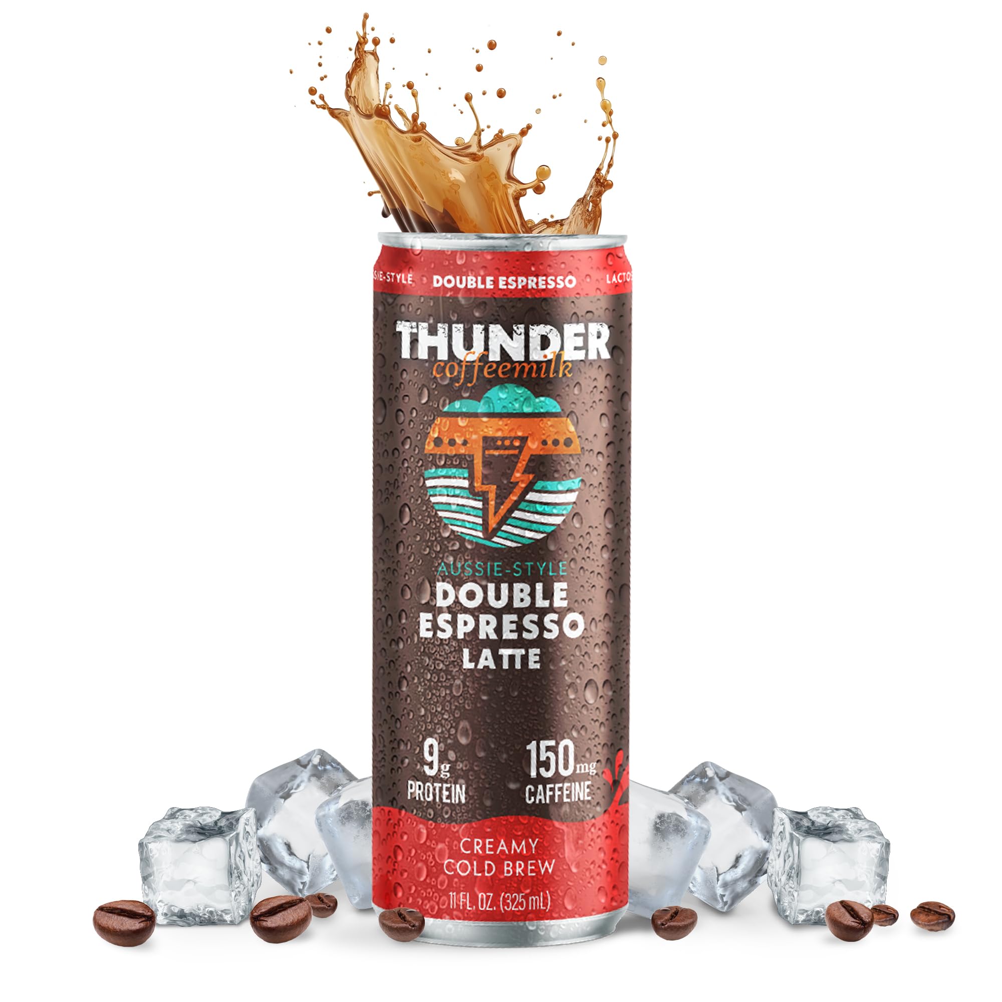 Thunder Coffeemilk front packaging showing branding and 11 oz can for clear choice