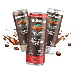 Thunder CoffeeMilk front packaging showing 11 oz can and brand, convenient grab-and-go