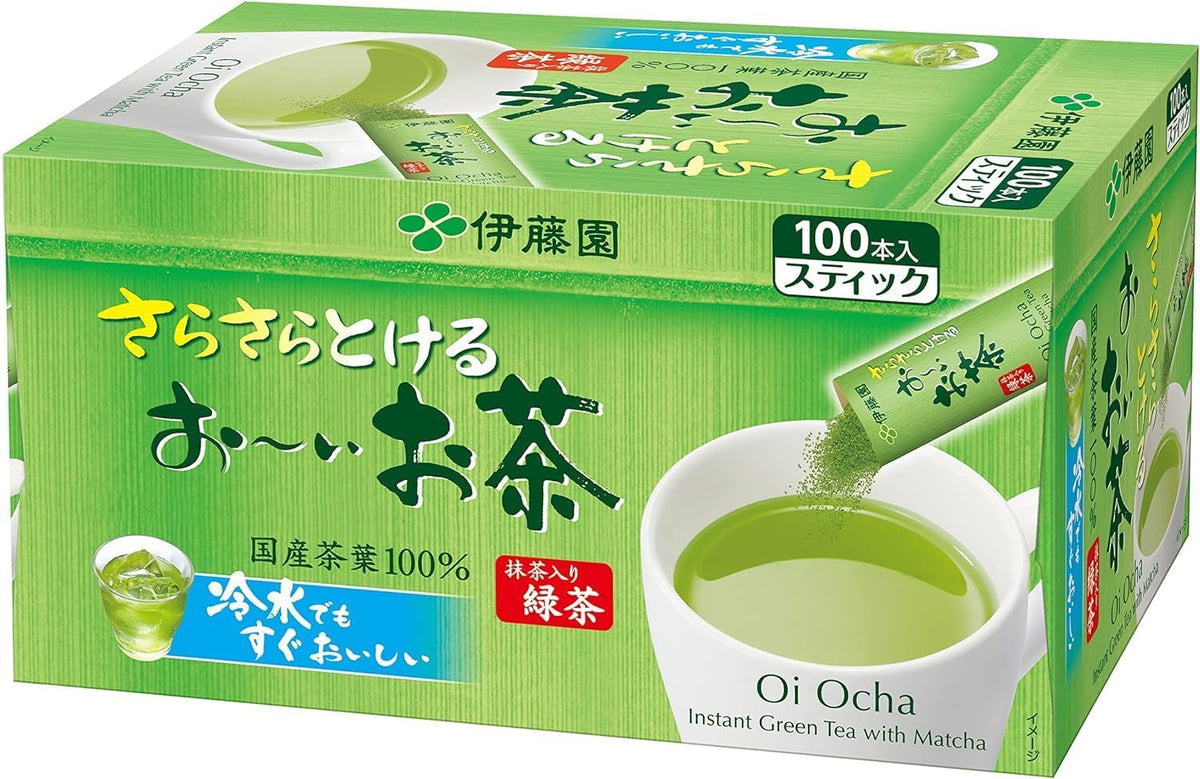 Thunder Tech ITO EN front packaging showing brand and premium green tea benefits