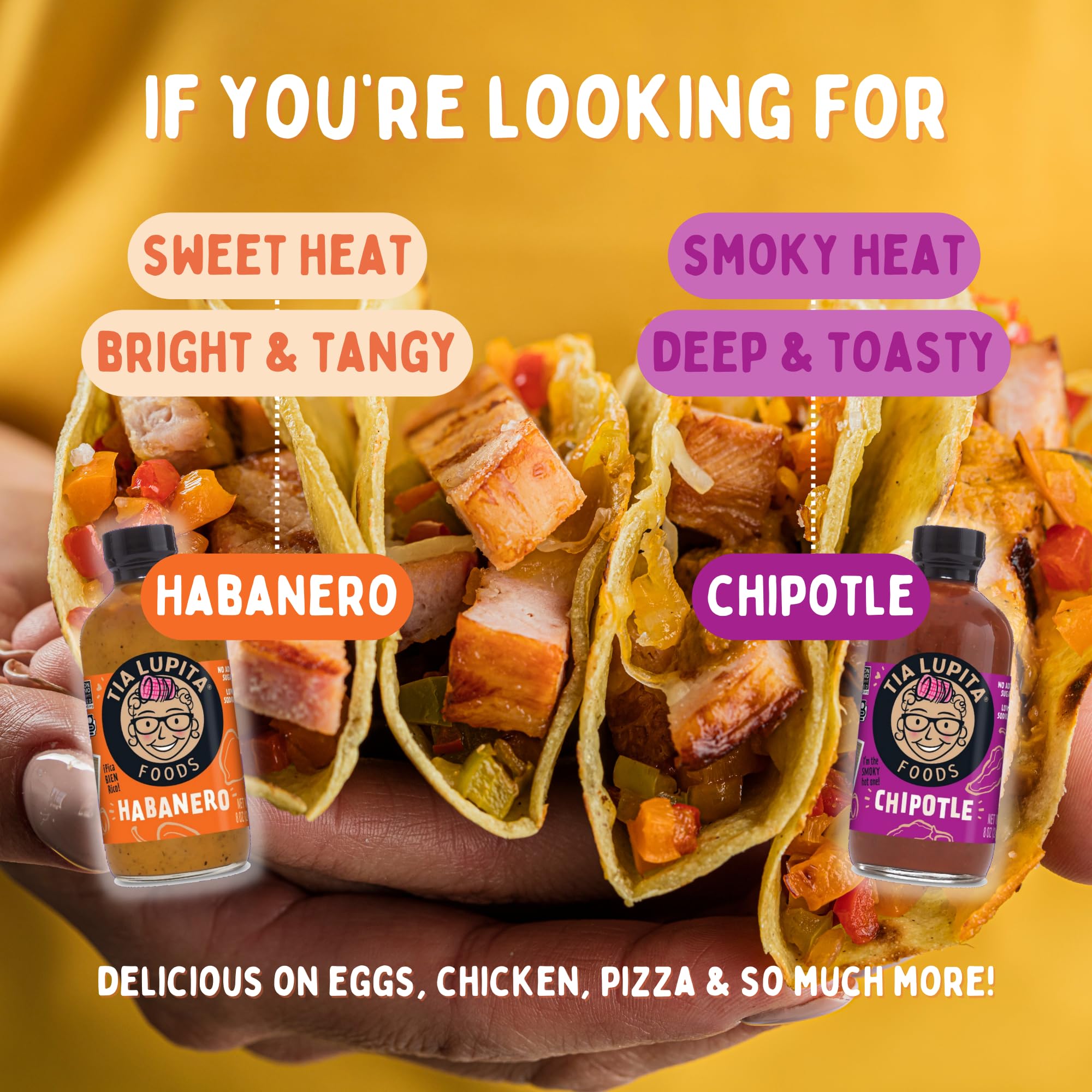 TIA LUPITA chipotle sauce with smoky tones and deep color
