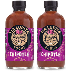 Tia Lupita front label bottle showing branding and size, clear product ID and appeal