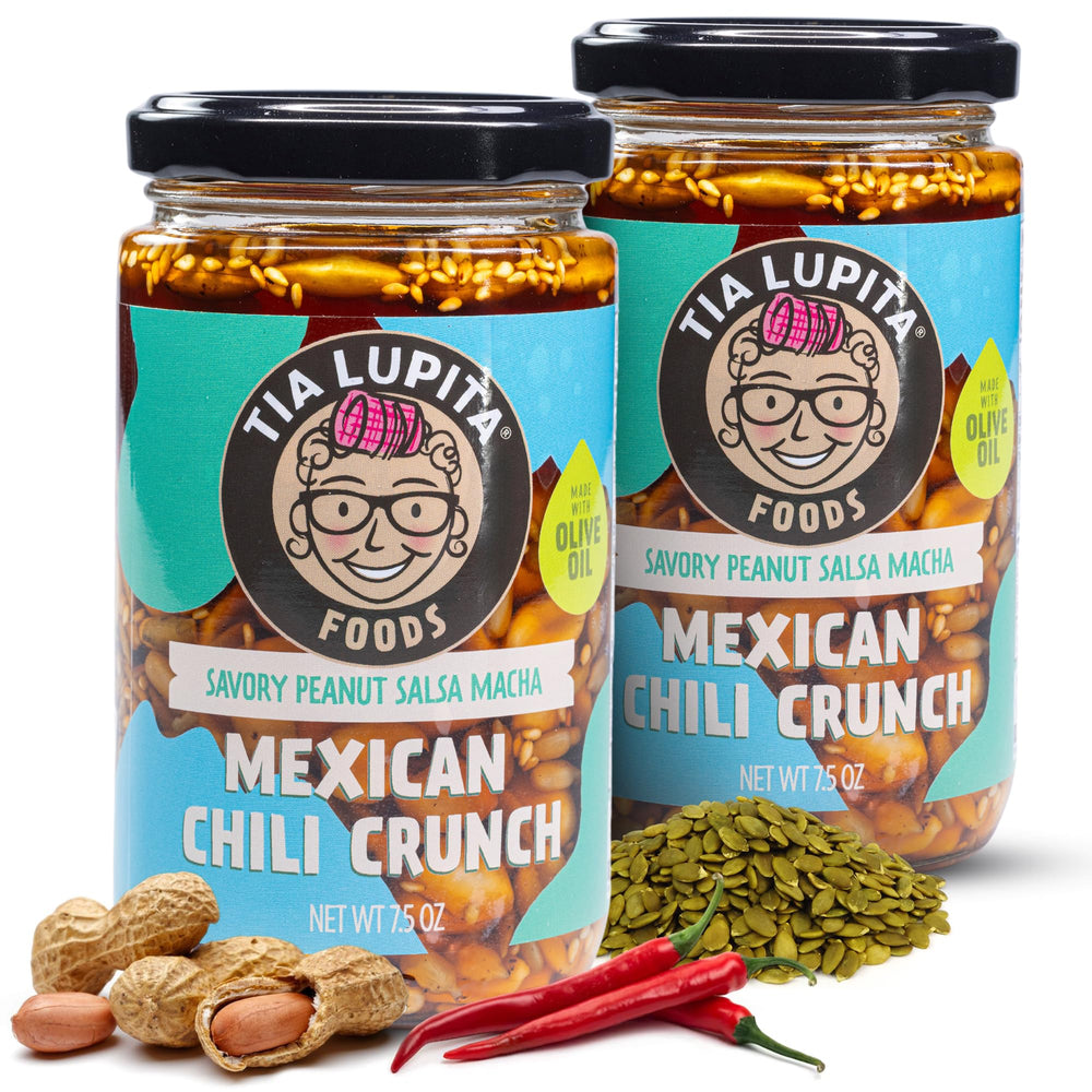 Tia Lupita front packaging showing jar and label for easy pantry identification