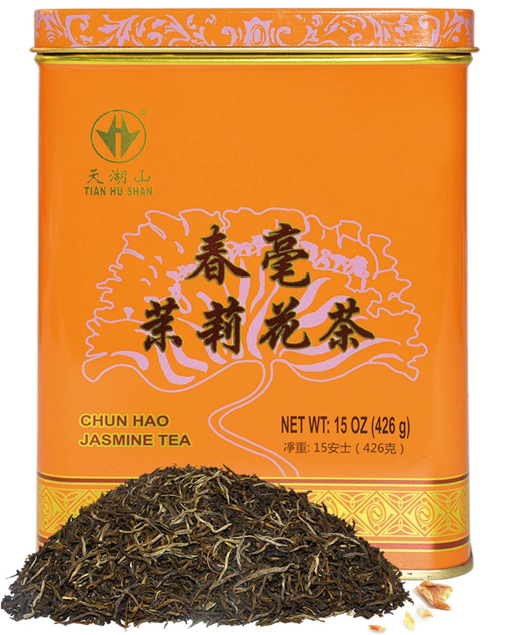 TIAN HU SHAN tin packaging showing brand and freshness benefit