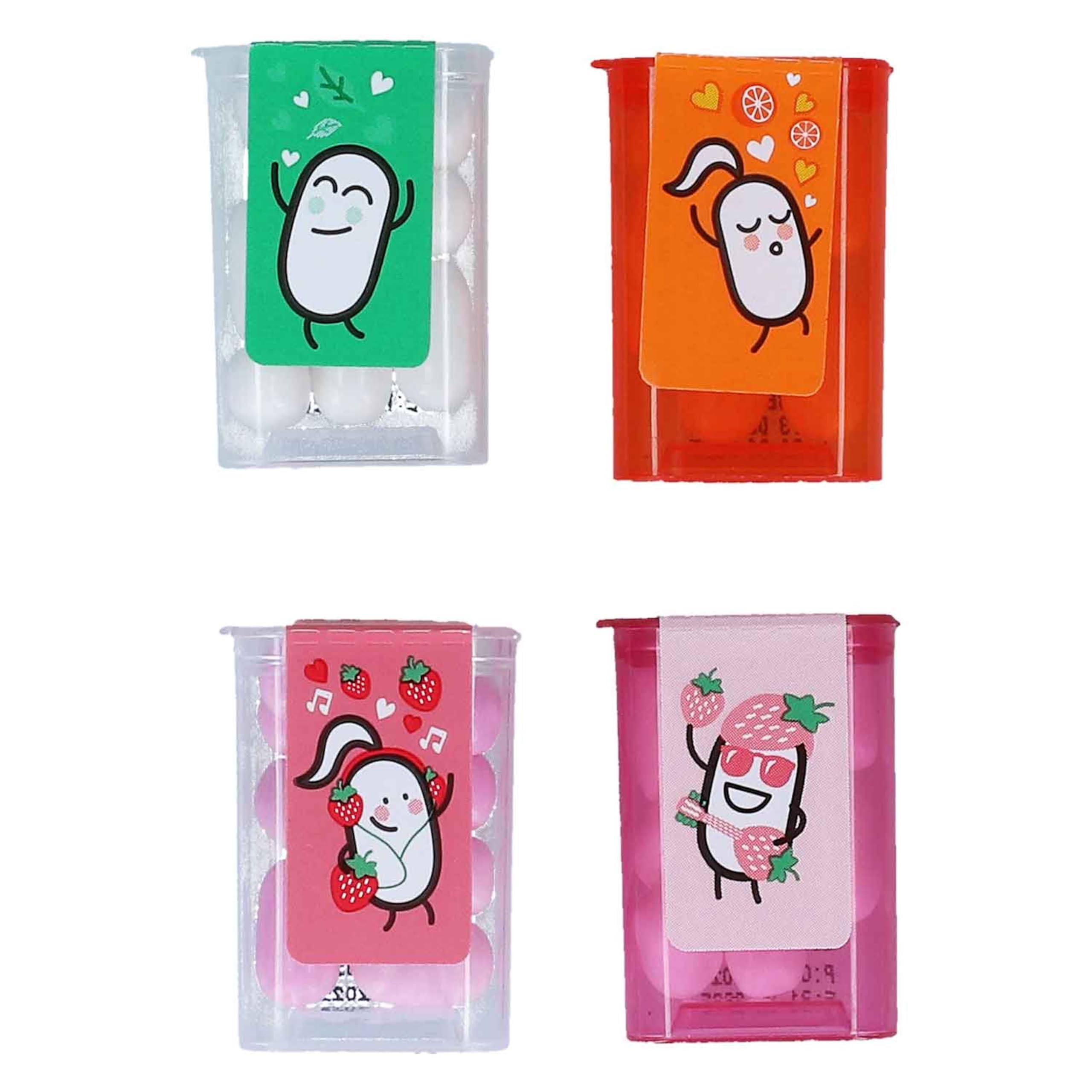 Tic Tac mini boxes arranged as party favors showcasing easy sharing and gifting