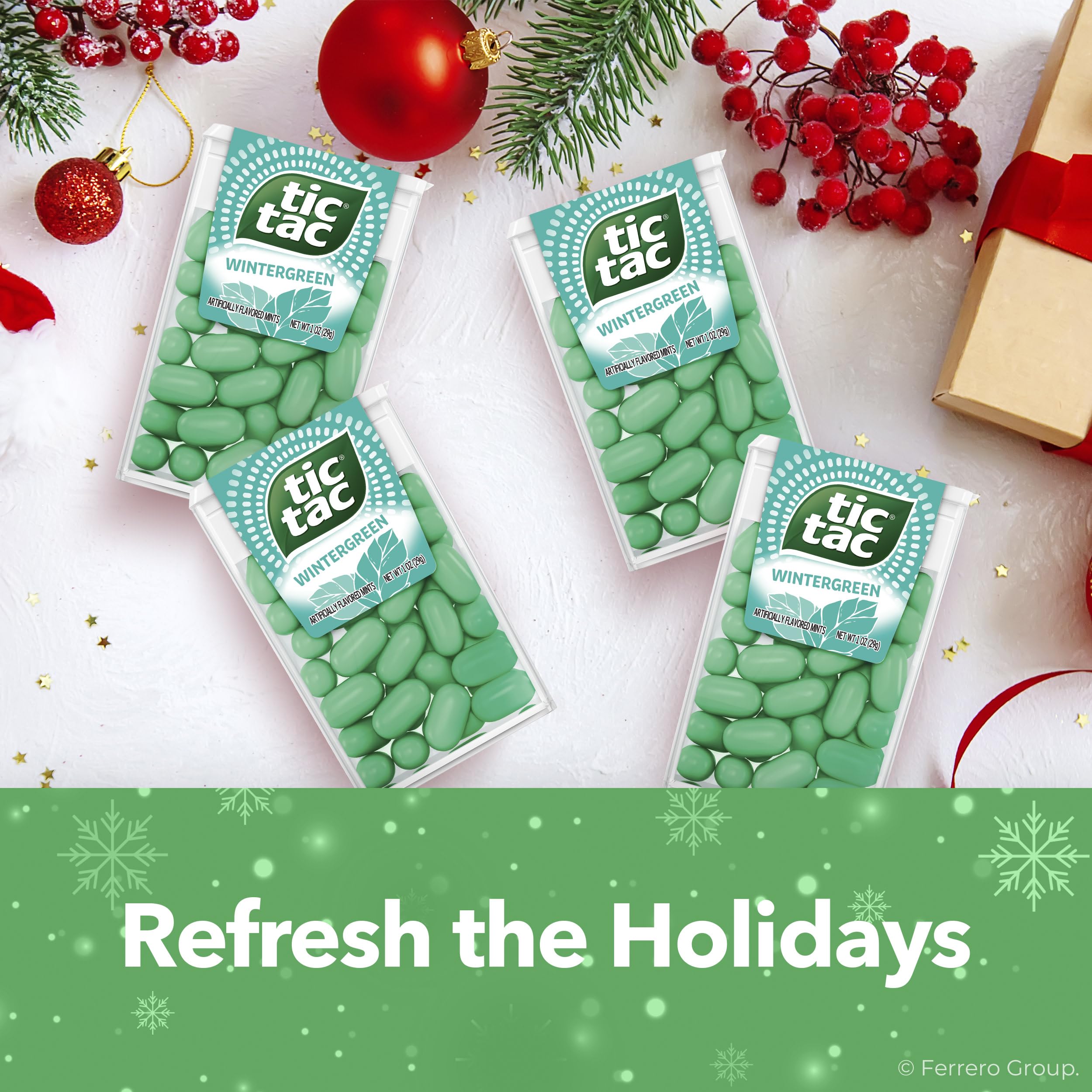 Tic Tac back label nutrition panel displaying ingredients and clarity