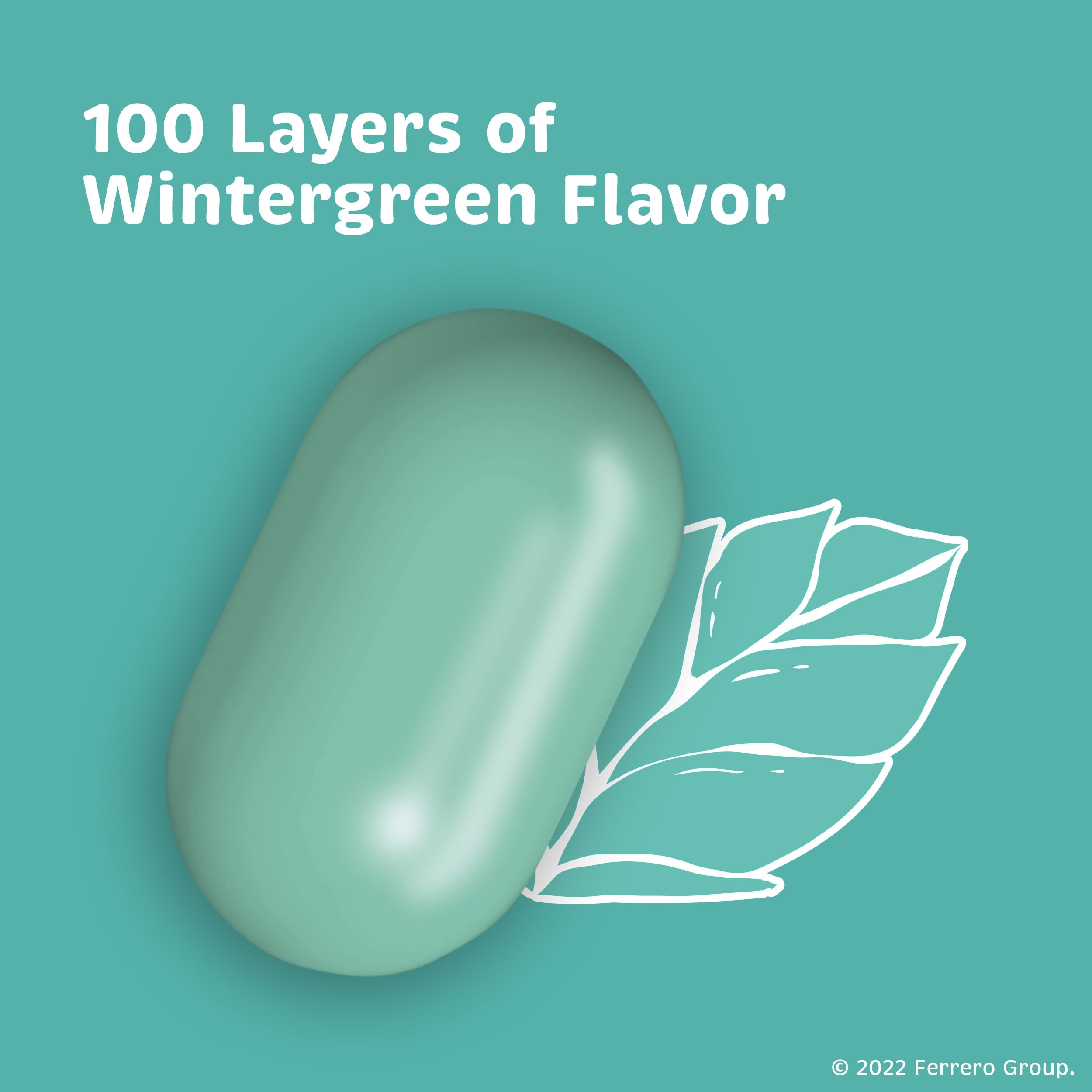 close-up of Tic Tac wintergreen mints highlighting smooth shell and fresh flavor