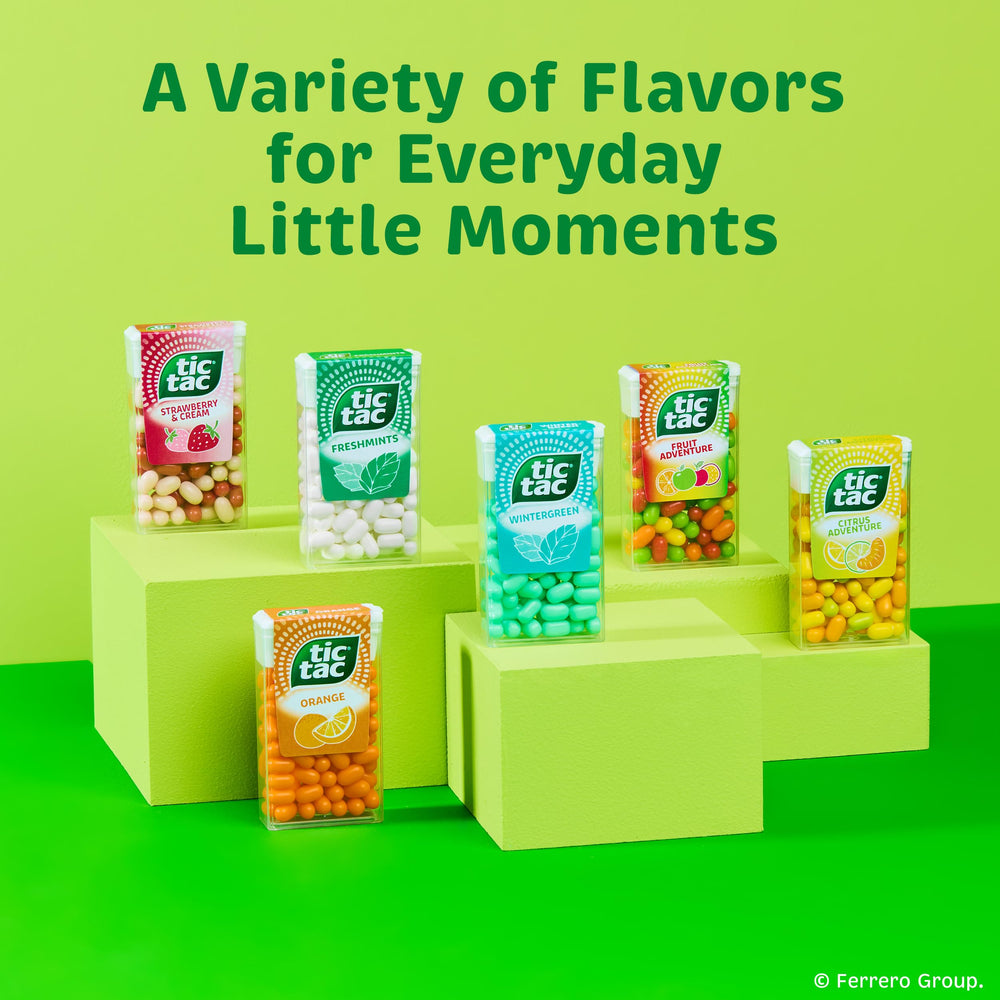 Tic Tac nutrition label close-up showing ingredient transparency