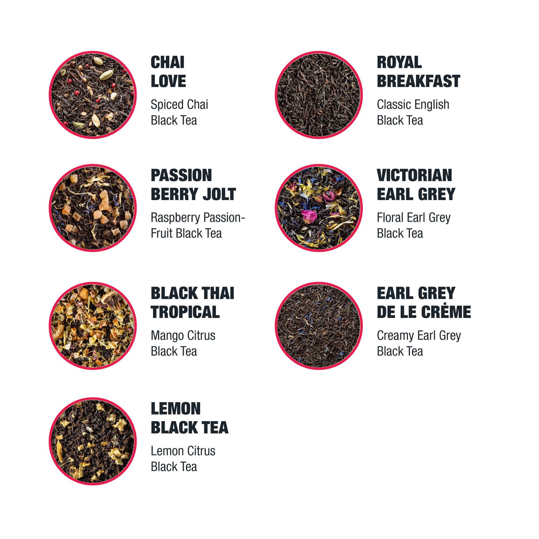 Tiesta Tea brewed cup close-up revealing rich color and aroma