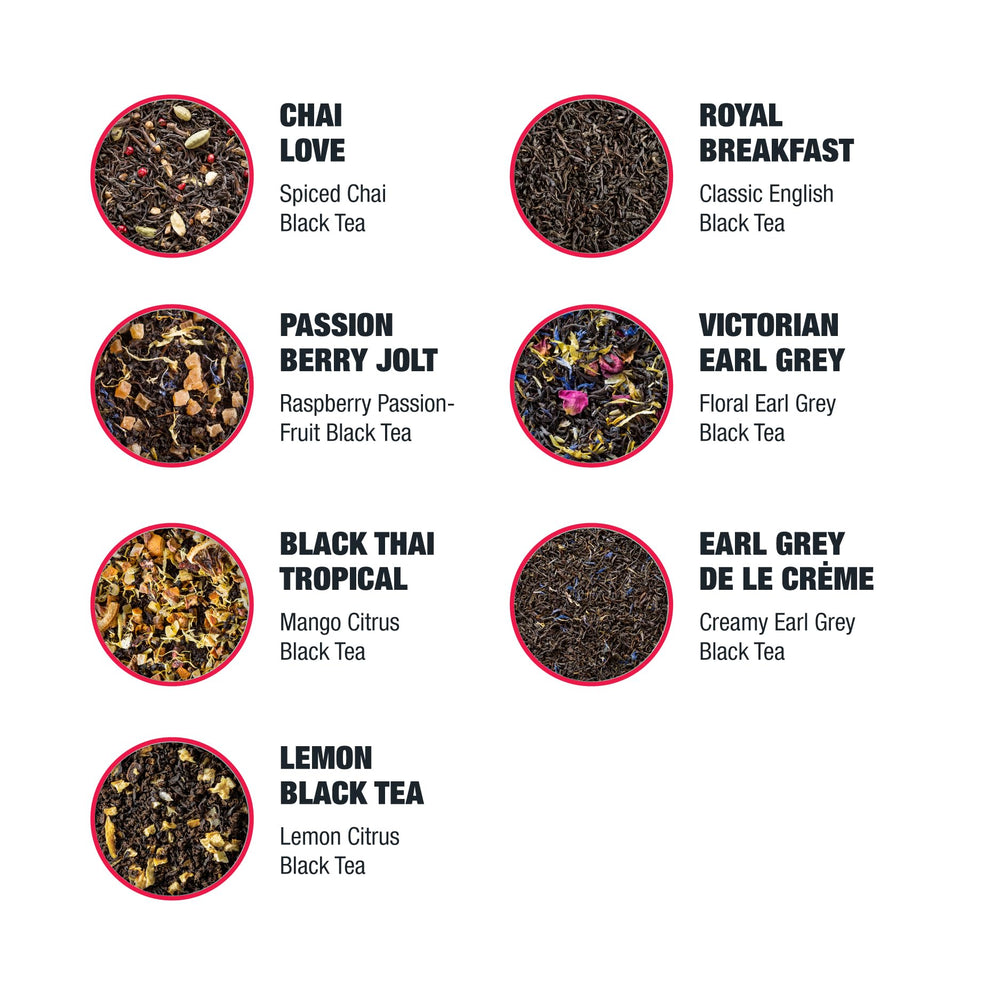 Tiesta Tea brewed cup close-up revealing rich color and aroma