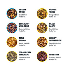 Tiesta Tea Chunky Watermelon fruit-piece detail highlighting juicy refreshing benefit