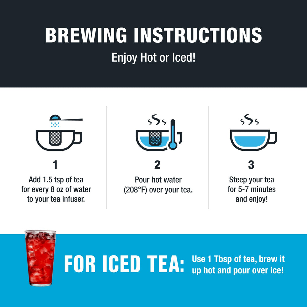 Tiesta Tea spoon measure with leaves showing portioning ease and brewing consistency