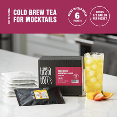 Tiesta Tea loose leaf close-up revealing colorful fruit and herbs for bold cold-brew flavor