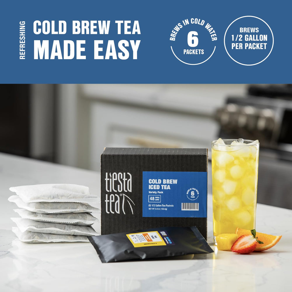 Tiesta Tea loose leaf close-up revealing visible fruit pieces and freshness