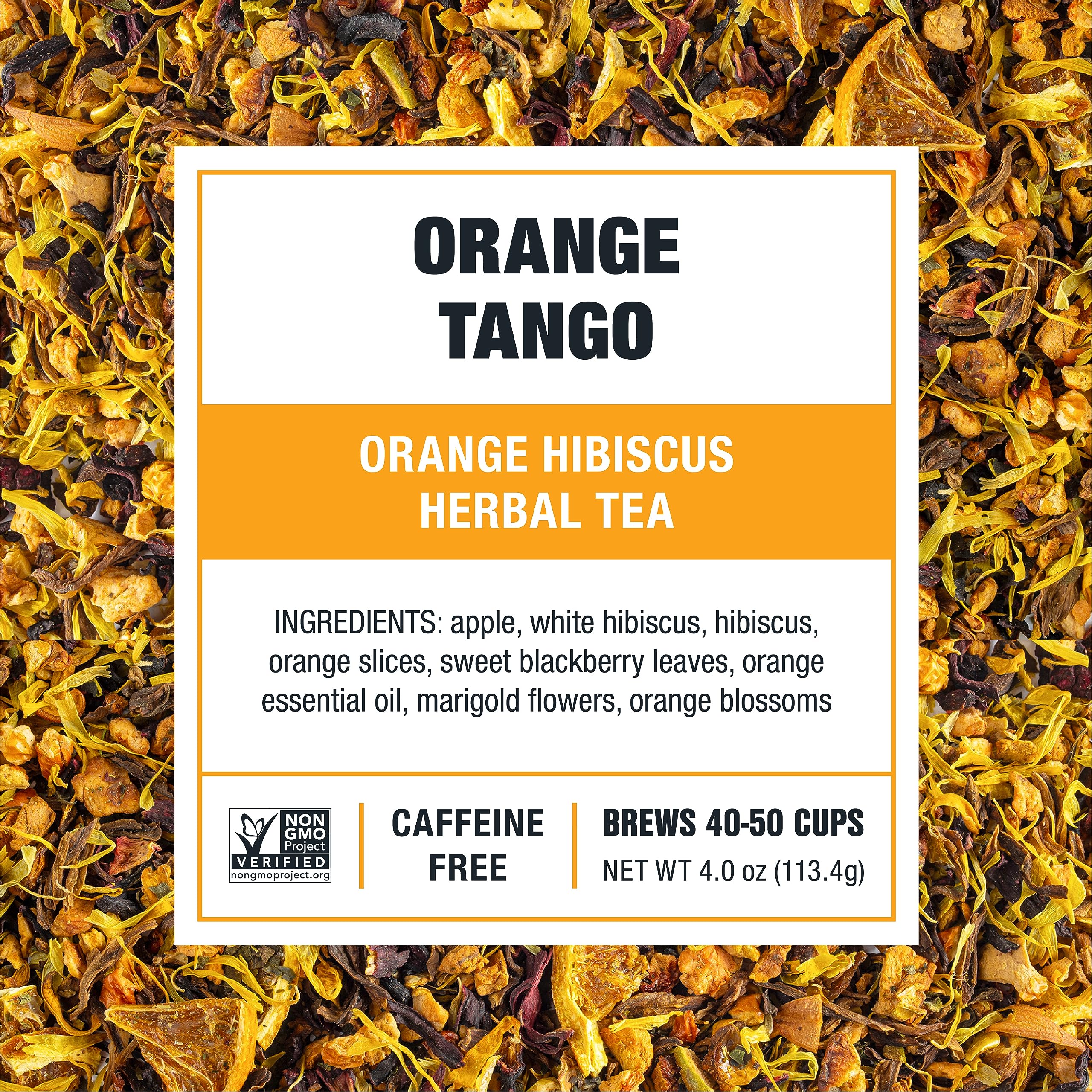 Tiesta Tea steeped cup showing deep red infusion and aromatic citrus aroma