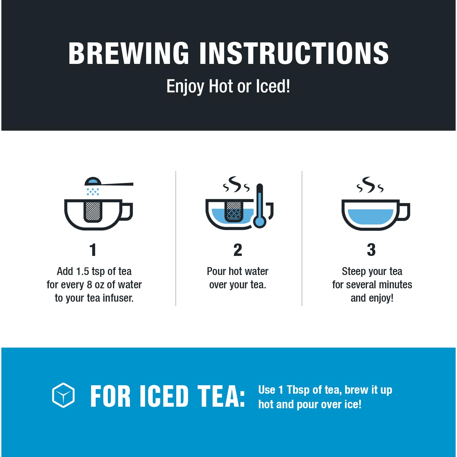 Tiesta Tea resealable pouch detail with zipper to show freshness preservation and portability