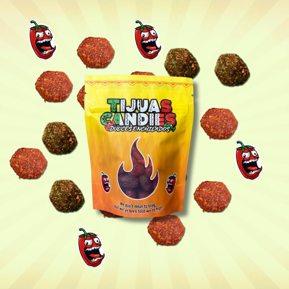 Tijuas Candies in hand to show size and portion, useful for serving decisions