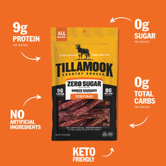 Tillamook Country Smoker close-up of smoked texture highlighting savory appeal