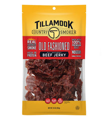 Tillamook Country Smoker front packaging showing 10 oz bag and label benefits