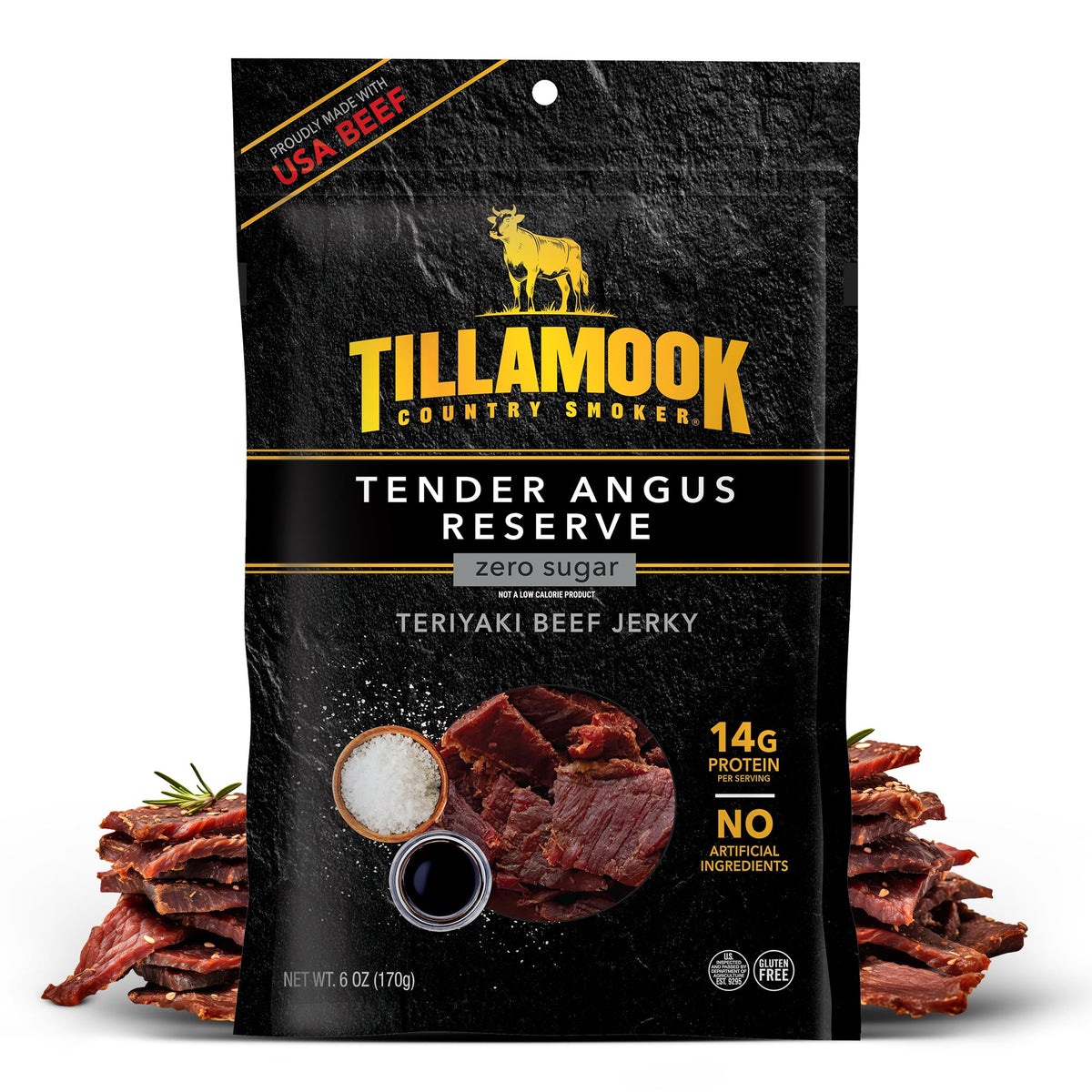 Tillamook Country Smoker front packaging showing product and resealable pouch benefit