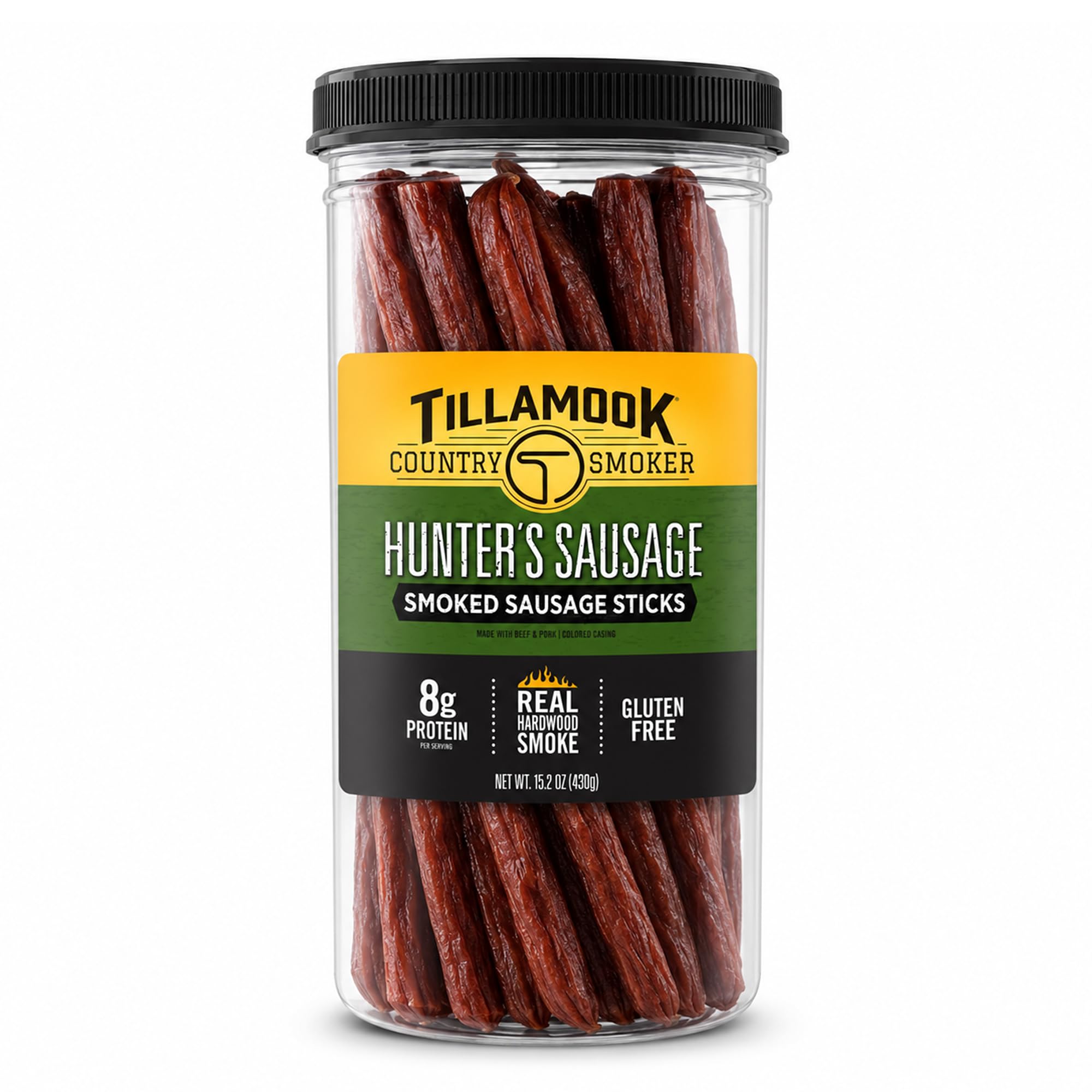 Tillamook Country Smoker front jar shot showing brand and label benefit