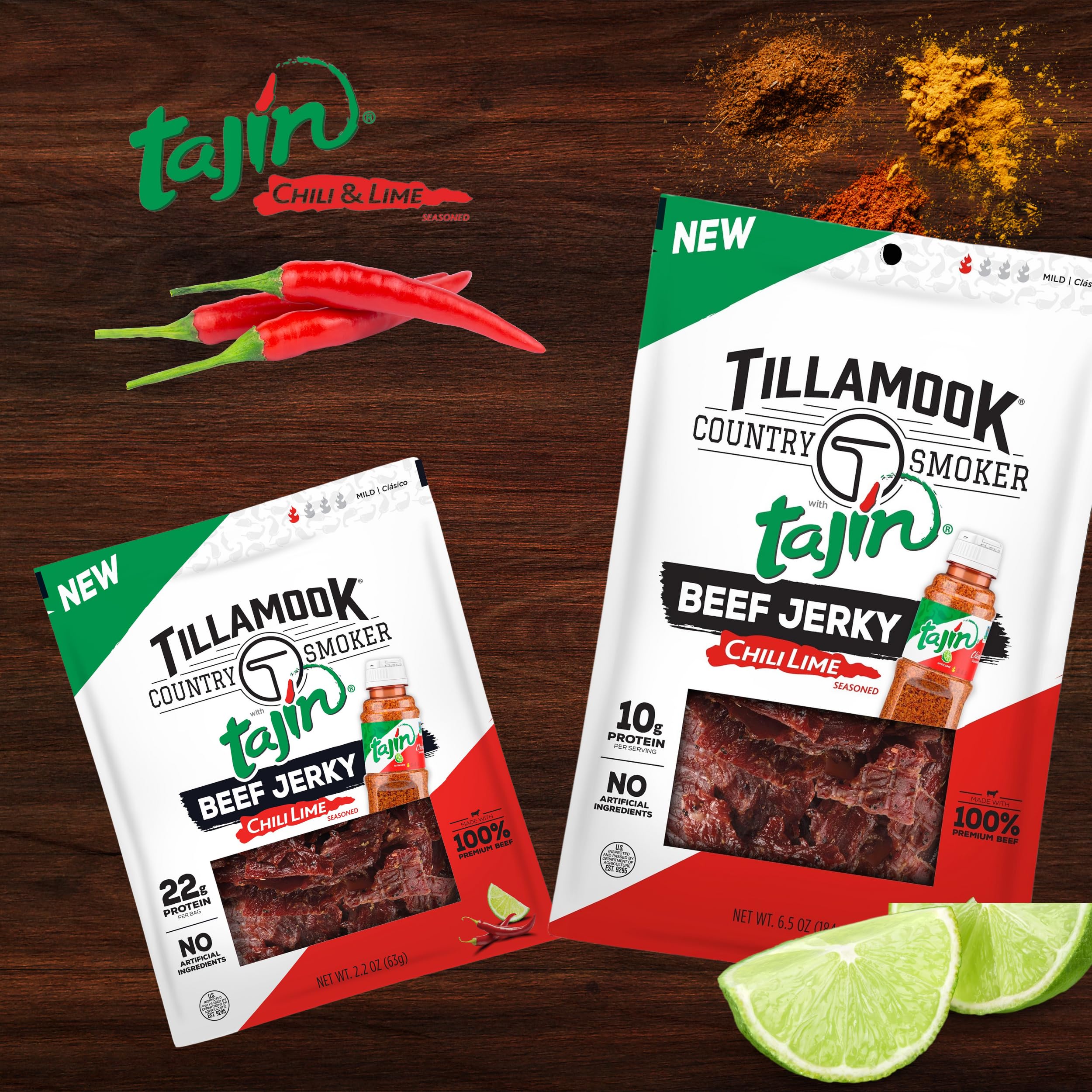 TILLAMOOK COUNTRY SMOKER jerky in backpack illustrating portable high-protein on-the-go snack