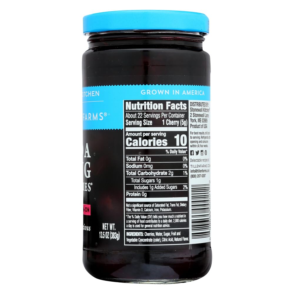 tillen farms jar beside measuring cup showing 13.5 oz scale