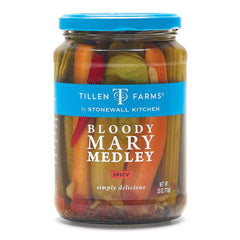 Tillen Farms front jar view showing medley and clear label for quick identification and appeal