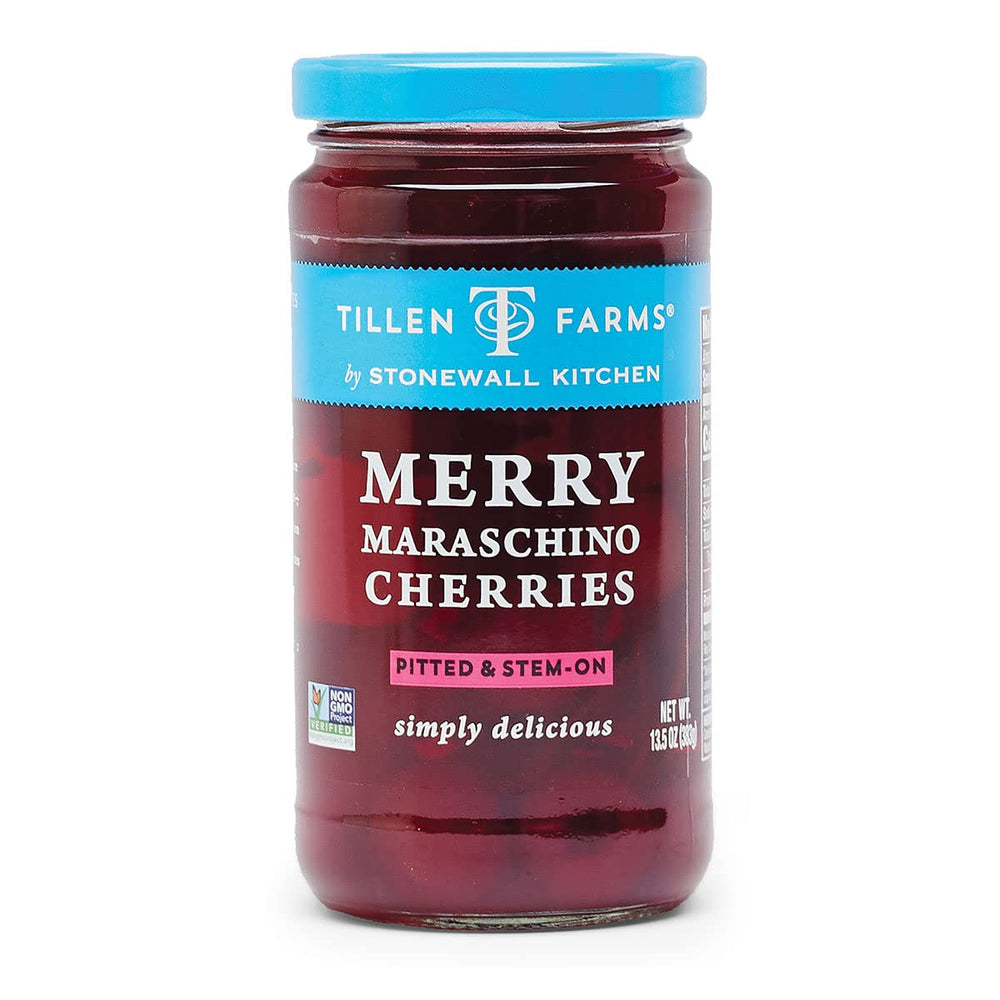 Tillen Farms jar front showing label and size for pantry-ready garnish