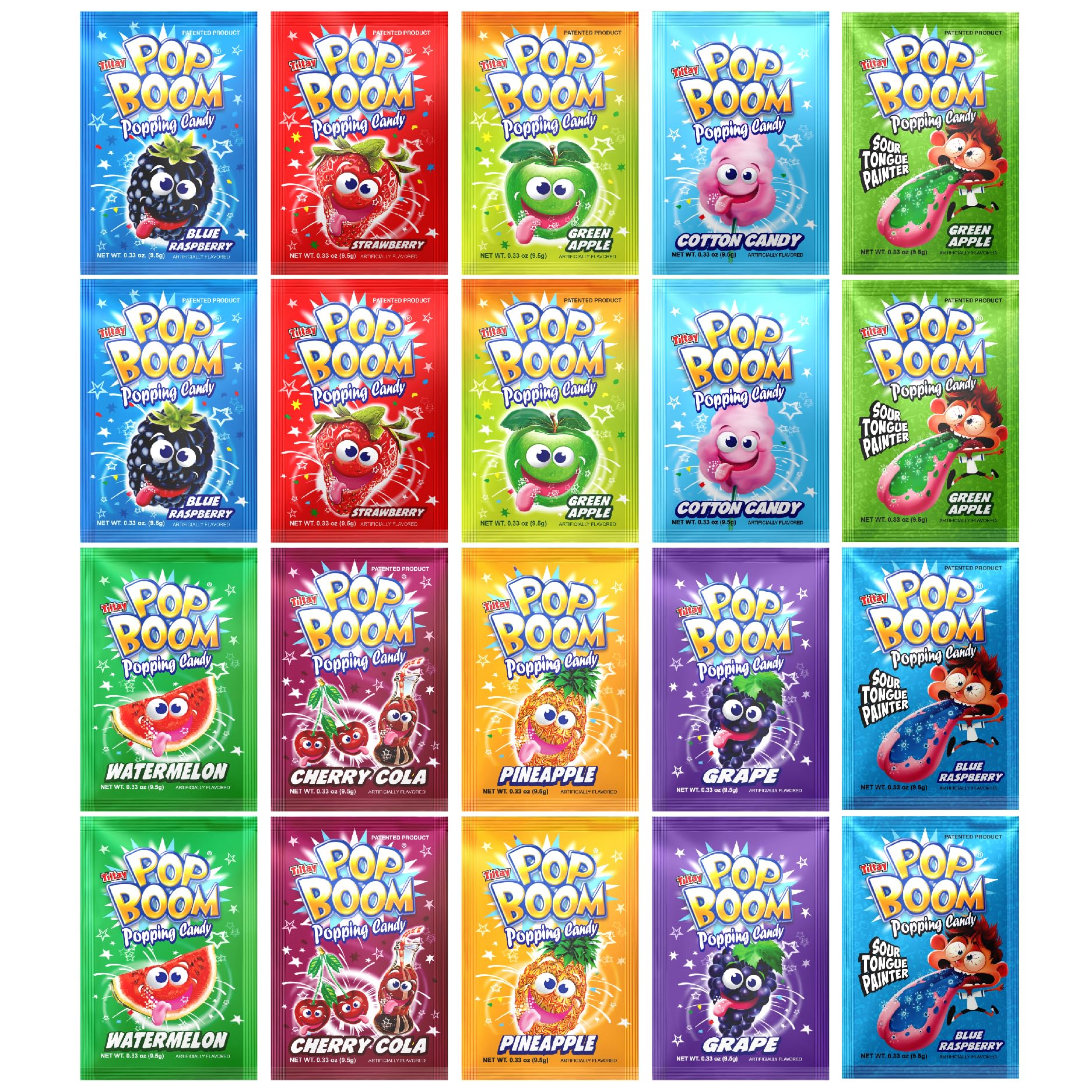 TILTAY POP BOOM front packaging showing variety pack, great for gifting