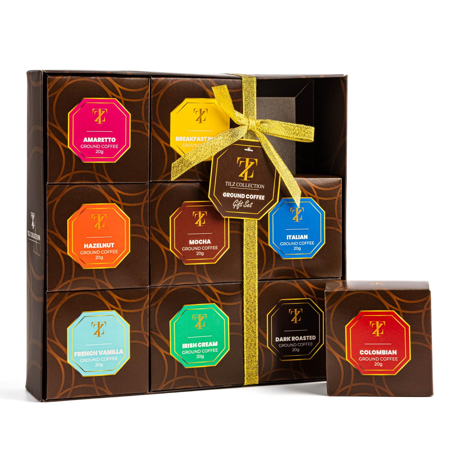 Tilz labels and flavor names clearly shown for quick flavor identification