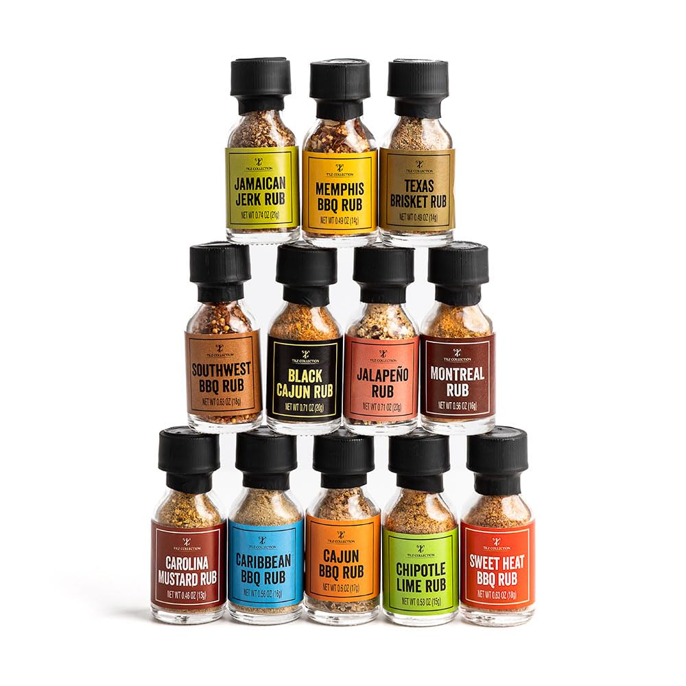 Tilz spice set shown beside spoon for scale to show compact size and countertop fit